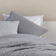 Ζεύγος Μαξιλαροθήκες Καπιτονέ (52x72) Nef-Nef Homeware Serenity Eydis Grey