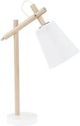 Επιτραπέζιο Φωτιστικό Vaio λευκό γκρι με ξύλο TK Lighting-667-Λευκό 667