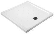 Karag Porcelain Flat Τετράγωνη Πορσελάνινη Ντουζιέρα 90x90x6,5cm Λευκή