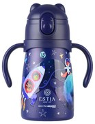 Θερμός Παιδικό Ανοξείδωτος Με Καλαμάκι 300ml-7,3x13x16,5εκ. Solar Jump Save The Aegean Bubble Bottle Estia  01-33187