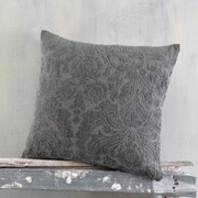 Μαξιλαροθήκη Διακοσμητική Vilano Dark Grey Ρυθμός 40Χ40 Chenille,Βαμβάκι,Polyester