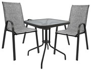 Intrahome ΣΕΤ ΤΡΑΠΕΖΑΡΙΑΣ 3ΤΜΧ ΜΕ 2 ΚΑΡΕΚΛΕΣ &amp; 1 ΤΡΑΠΕΖΙ 60x60 .01 intraho-0009766
