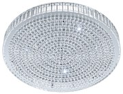 Πλαφονιέρα Οροφής 60cm Led 4000K 3120lm Κρύσταλλα Χρωμέ Eglo Balparda 39747