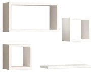 Ραφιέρα Babine μελαμίνη σε λευκή απόχρωση 84x15x44εκ 84x15x44 εκ.