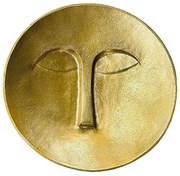 Διακοσμητικό Τοίχου Face 027110 Φ38x8cm Rough Gold Αλουμίνιο