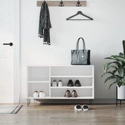 vidaXL Παπουτσοθήκη Γυαλιστερό Λευκό 102x36x60 εκ. Επεξεργασμένο Ξύλο