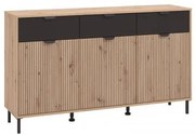 ΚΟΜΟΤΑ-ΜΠΟΥΦΕΣ MAYENNE 3K3F ARTISAN OAK-ΜΑΥΡΟ MAT 157x40x93εκ 11013359