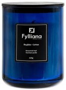 ΑΡΩΜΑΤΙΚΟ ΚΕΡΙ Fylliana FL80105 ”ΒΑΜΒΑΚΙ” ΣΕ ΓΥΑΛΙΝΟ ΒΑΖΑΚΙ 220gr ΚΑΙ ΣΥΣΚΕΥΑΣΙΑ ΔΩΡΟΥ ΜΠΛΕ ΧΡΩΜΑ 8x10.5εκ 394-125-006