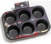 Φόρμα Muffins 6 Θέσεων Iris Granite 03.62.06 31,3x21,5x4cm Multi Keystone Αλουμίνιο