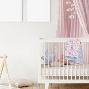Σεντόνια Βρεφικά 4934 (Σετ 2τμχ) Pink-Grey Das Home Λίκνου 70x120cm 100% Βαμβάκι
