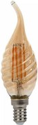 V-TAC Λάμπα LED E14 κερί φλόγα twisted filament 4W θερμό λευκό 2200K γυαλί amber 217116