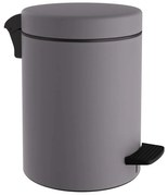 Κάδος Απορριμμάτων Μπάνιου (Φ23x32) Pam &amp; Co 8lt 500 Concrete Grey Matte