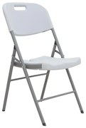 Καρέκλα catering-συνεδρίου πτυσσόμενη Zora λευκό 46x56x87 εκ.