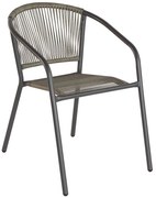 Πολυθρόνα Στοιβαζόμενη Patty Ε2391,2 54x61x73cm Anthracite-Grey