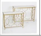 Σετ 2 Τραπεζάκια 100x36x80 &amp; 80x33x71cm Etoile PT-992