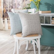 Μαξιλαροθήκη Διακοσμητική Noto 05 Blue Teoran 43X43 Cotton-Polyester