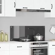 vidaXL Πίσω Πάνελ Κουζίνας Σκούρο γκρι 110 x 40 x 0.6 εκ.