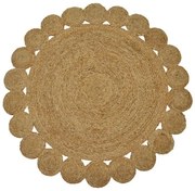 Χαλί Voni Inart φυσικό γιούτα Φ100x1εκ 302-000006 302-000006 Καφέ