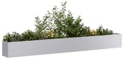 Ζαρντινιέρα 360x40x40 εκ. από Γαλβανισμένο Ατσάλι - Ασήμι