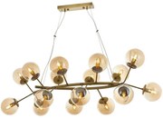 Φωτιστικό Οροφής 301AUR1182 110x90x100cm 16xE14 40W Gold Opviq