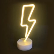 ΑΣΤΡΑΠΗ, 34 NEON LED ΛΑΜΠΑΚΙΑ ΜΕ ΜΠΑΤΑΡΙΑ (3xAA)/USB, ΘΕΡΜΟ ΛΕΥΚΟ, IP20, 11x10x28cm - X04341318