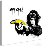 Πίνακας - Banksy: Monkey with Banana (1 Part) Wide - 120x80