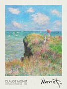 Αναπαραγωγή Cliff Walk at Pourville (1882), Claude Monet