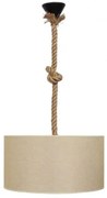 Κρεμαστό Φωιτιστικό Οροφής HK-02 ROPE Φ40 ΜΠΕΖ 14-0177 Heronia-14-0177-Μπεζ 14-0177