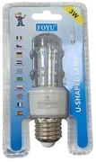 FOYU λάμπα σε σχήμα U 3W E27 - FOYU shaped light bulb 3W E27