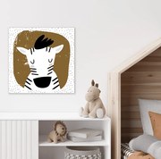 Παιδικός πίνακας σε καμβά Ζέβρα KNV0525 40cm x 40cm