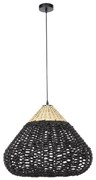 Φωτιστικό Οροφής C4346 Paper Rope Μπέζ και Μαύρο Φ55,5x44Υεκ. 55.5x55.5x140 εκ.