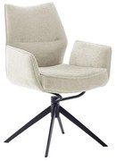 Bali Καρεκλα Relax Μαύρη + Υποπόδιο 83x86x102 cm