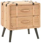 vidaXL Κομοδίνο 50 x 35 x 57 εκ. από Μασίφ Ξύλο Ελάτης