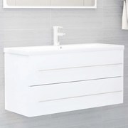 vidaXL Ντουλάπι Νιπτήρα Λευκό 100 x 38,5 x 48 εκ. από Επεξ. Ξύλο