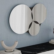 Καθρέπτης τοίχου Gora Megapap χρώμα μαύρο 75,4x2,2x51,2εκ.-GP037-0217,1