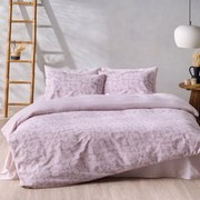 Παπλωματοθήκη Gerani 20 (Σετ 3τμχ) Dusty Pink-Old Rose Kentia Υπέρδιπλo 225x245cm 100% Βαμβάκι