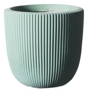 Supergreens Γλάστρα Πήλινη Στρογγυλή ''Stripe'' Βεραμάν M 31x31x28 εκ.