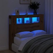 LED κεφαλάρι Artisan Oak 120x18,5x103,5 cm Κατασκευασμένο ξύλο 857685