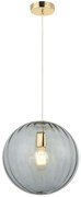 Φωτιστικό Οροφής Diana 4294301 Φ30x150cm 1xE27 40W Smoke-Gold Viokef