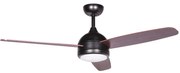 Iq Ανεμιστήρας Οροφής Cf-4812 Matt Black 122cm Με Led Φως Και Τηλεχειριστήριο Dc Motor 55w
