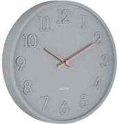 Ρολόι Τοίχου Calma KA6041GY 30cm Dark Grey Karlsson Πολυπροπυλένιο