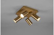 Σποτ Φωτιστικό Οροφής 4xGU10 Κινητό Marley Trio Lighting-802430404-Ορείχαλκος 802430404