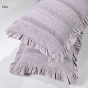 Μαξιλαροθήκη Διακοσμητική Με Βολάν 454 Lilac Down Town 40Χ60 100% Cotton