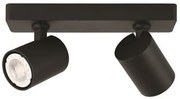 Σποτ Φωτιστικό Οροφής Aλουμίνιο H11 Φ25 Eurolamp-144-60004-Μαύρο 144-60004