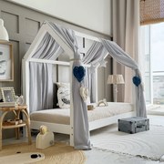 Κουρτίνα Οροφής Bianco Bed  Grey Luletto