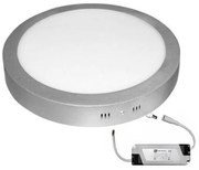 Πλαφονιέρα Φωτιστικό Οροφής Στρογγυλή LED 30W Αλουμινίου Lumen-21-03031600-Ασημί 21-03031600