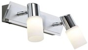 Φωτιστικό Τοίχου Clapton 821470205 Chrome Trio Lighting Αλουμίνιο,Γυαλί