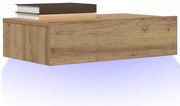 ντουλάπι τηλεόρασης vidaXL με φώτα LED Artisan Oak 60x35x15,5 cm