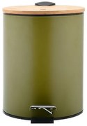 Estia Χαρτοδοχείο - Κάδος Μπάνιου Olive Soft Close 5lt Λαδί 02-15114