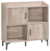 ΒΙΒΛΙΟΘΗΚΗ-ΡΑΦΙΕΡΑ Fylliana Board SONOMA ΧΡΩΜΑ 80x30x80εκ